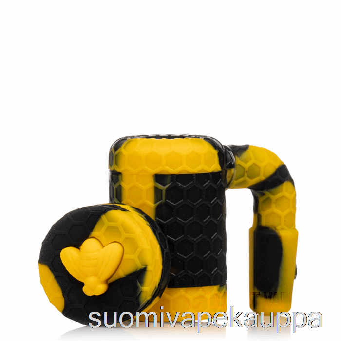 Vape Netistä Stratus Mehiläinen Silikonivaha Reclaimer Sol (musta / Keltainen)